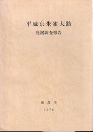 平城京朱雀大路発掘調査報告書