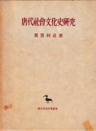 唐代社会文化史研究