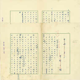 澤野久雄草稿
