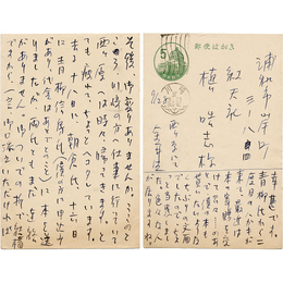 金井直葉書　