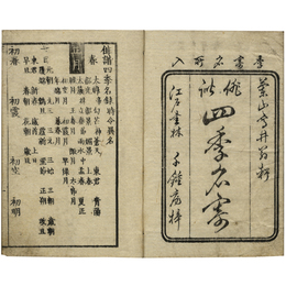 俳諧四季名寄　