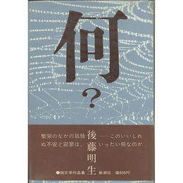 何？　