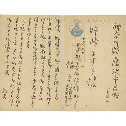椿實葉書　