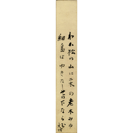 土屋文明短冊　