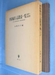 唐船輸出入品数量一覧 1637〜1833年 : 復元 唐船貨物改帳・帰帆荷物買渡帳