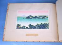 手摺版画　北海道風景トコロドコロ