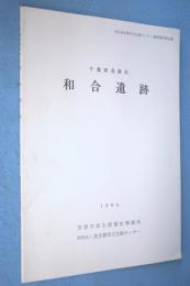 千葉県茂原市和合遺跡 < 長生郡市文化財センター調査報告 >