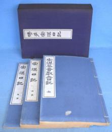 博多宗湛日記　３冊（宗湛日記 前編・後編、宗湛茶会献立日記）