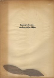  herman de vries werken 1954-1980【サイン入 / Signed】