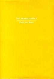 Ruth van Beek: THE ARRANGEMENT