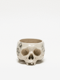 PAINTED SKULLPTURE 植木鉢