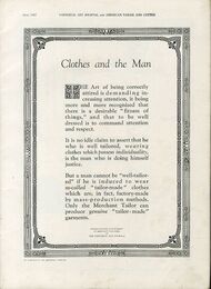 SARTORIAL ART JOURNAL AND AMERICAN TAILOR AND CUTTER 