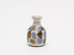 マット藍三彩 一輪挿し