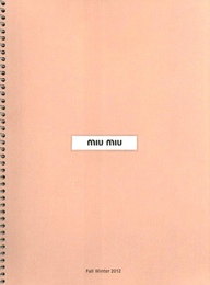 Miu Miu Fall Winter 2012 catalog