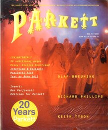 Parkett Vol.71 Olaf Breuning, Richard Phillips, Keith Tyson, Pipilotti Rist