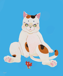 尾曲がり猫　三毛