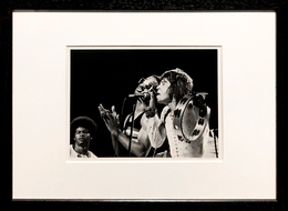 チャールズ・オーリンガー　プリント額ミックジャガーとスティービーワンダー（CREEM magazine）1972