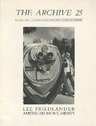 The Archive 25 Lee Friedlander American Monuments