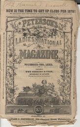  PETERSON'S LADIES NATIONAL MAGAZINE NOVEMBER VOL.LXXⅡ 