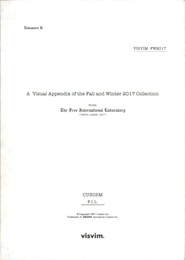 VISVIM FW2017: A Visual Appendix of the Fall / Winter 2017 Collection