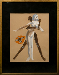 生澤朗肉筆画「美徳のよろめき」表紙原画（限定本）