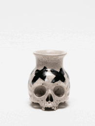 PAINTED SKULLPTURE 壺
