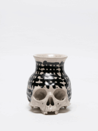 PAINTED SKULLPTURE 壺