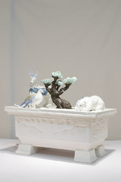 樹下動物図植木鉢