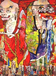 村上隆の五百羅漢図展