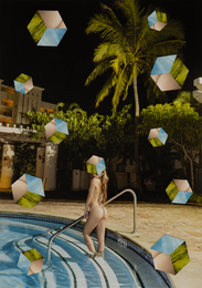 TROPICAL POOL NIGHT