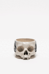 PAINTED SKULLPTURE 植木鉢