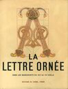 LA LETIRE ORNEE