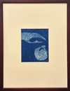 芹沢銈介　型絵紙染小品　仮題名鶴亀【サイン入 / Signed】