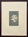 芹沢銈介　型絵紙染小品　仮題名春【サイン入 / Signed】