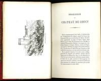 クスィー城誌 2版  及びピエルフォン城誌　4版　合本1册　Description du Chateau de Coucy. 2e ed.   Avec;---. Description du Chateau de Pierrefonds. 4e ed.