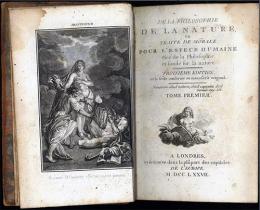 自然哲学論　3版　De la philosophie de la nature, ou Traite de morale pour l'espece humaine tire de la philosophie et fonde sur la nature. Troisieme Edition et la seule confrome au manuscrit original.