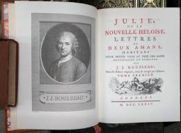 ルソー全集　第1部9巻　1774年版ファクシミル　Collection  complette des oeuvres. 9 vol.; V.1 &2 Nouvelle Heloise, V.3&4 Emile, V.5-8 Oeuvres melees, V.9 Dicionnaire de musique. Facscimil of Ed.