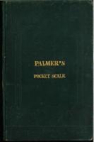 パーマー携帯計算機　算数・幾何学解答使用方　Palmer's Pocket Scale, with Rules for its use in solving Arithmetical & Geometrical Problems.
