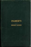 Palmer's Pocket Scale, with Rules for its use in solving Arithmetical & Geometrical Problems.　パーマー携帯計算機　算数・幾何学解答使用方