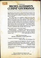 （英）ゲラールのフランス料理食通　Michel Guerard's Cuisine gourmande. Translated & with Editors' Note by Ph.&M.Hyman.