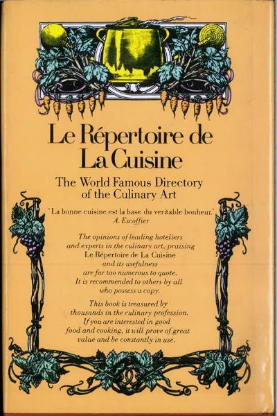 フランス料理仏語英語辞典 Le Repertoire De La Cusine The World Renowned Classic Used By The Experts ソルニエ Saulnier L 田村書店 古本 中古本 古書籍の通販は 日本の古本屋 日本の古本屋