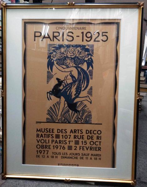 アール・デコ1925年万博50周年記念展ポスター Cinquantenaire Paris