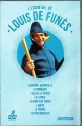 （フランス映画CD）フュネス主演傑作映画集　8作　L'Essentiel de Louis de Funes. 8 films; La Grande vadrouile, Le Corniaud, L'Aile ou la cuisse, La Zizanie, La Soupe aux choux, L'Avare, Le Tatoue, Le Petit baigneur. 8DVD.