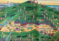 身延山七面山案内図