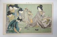 「女学世界」ほか　雑誌口絵貼り込み帖(石版画31枚)