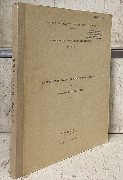 Revetements Etales et Groupe Fondamental : 3eme edition, corrigee 