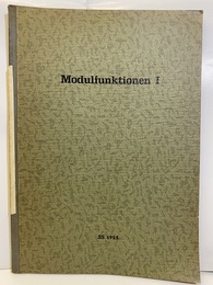 Modulfunktionen Ⅰ  