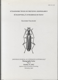 A taxonomic study on the genus Asiopodabrus (Coleoptera, Cantharidae) of Japan  