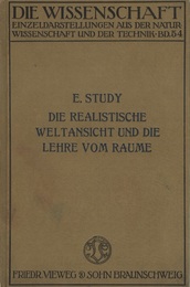 Die Realistische Weltansicht und die Lehre vom Raume Geometrie、 Anschaung und Erfahrung 