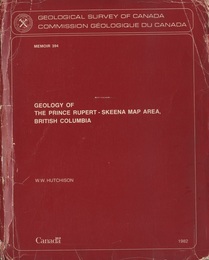 Geology of the Prince Rupert-Skeena Map Area、 British Columbia  